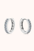 Load image into Gallery viewer, Moissanite 925 Sterling Silver Huggie Earrings
