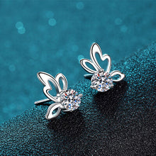 Load image into Gallery viewer, 1 Carat Moissanite Butterfly Shape Earrings