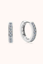 Load image into Gallery viewer, Moissanite 925 Sterling Silver Huggie Earrings