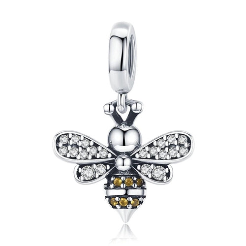 Crystal Queen Bee Charm - Rita Jewelry