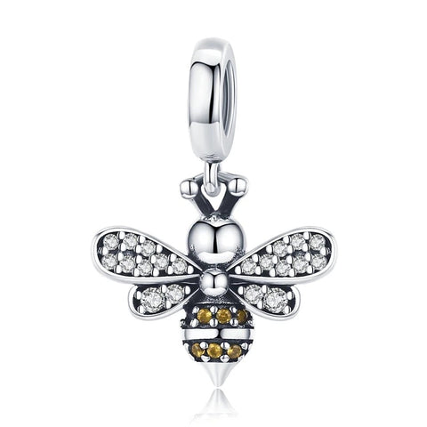Crystal Queen Bee Charm - Rita Jewelry