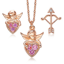 Load image into Gallery viewer, Cupid-Heart-jewelry-necklace. Rita Jewelry
