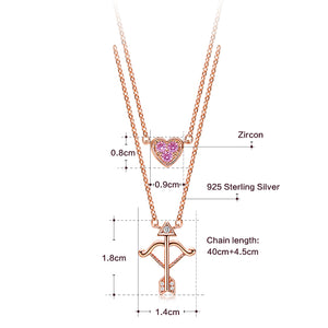 Double Layered Love-Struck Necklace. Rita Jewelry