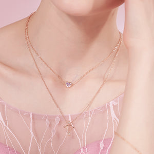 Double Layered Love-Struck Necklace. Rita Jewelry