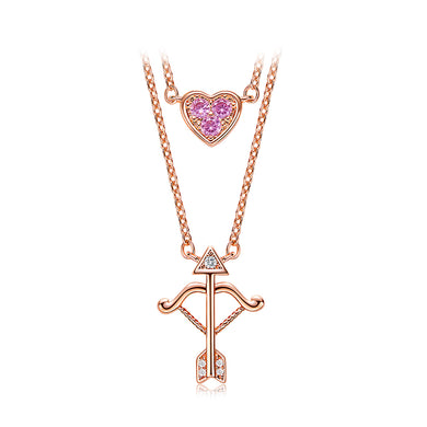 Double Layered Love-Struck Necklace. Rita Jewelry