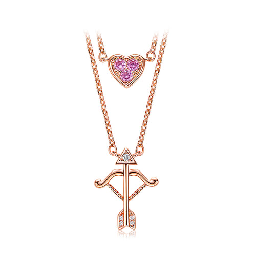 Double Layered Love-Struck Necklace. Rita Jewelry