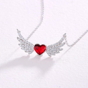 Dream Wing Heart necklace-Rita Jewelry