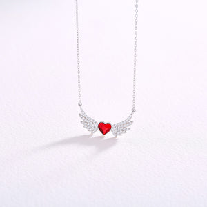 Dream Wing Heart necklace-Rita Jewelry