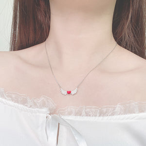 Dream Wing Heart necklace-Rita Jewelry