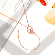 Load image into Gallery viewer, Honeycomb Rose Gold Necklace - Rita Jewelry
