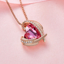 Load image into Gallery viewer, Pink Angel Wing Necklace - Rita Jewelry
