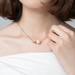 Sea Pearl Rose Gold Necklace - Rita jewelry