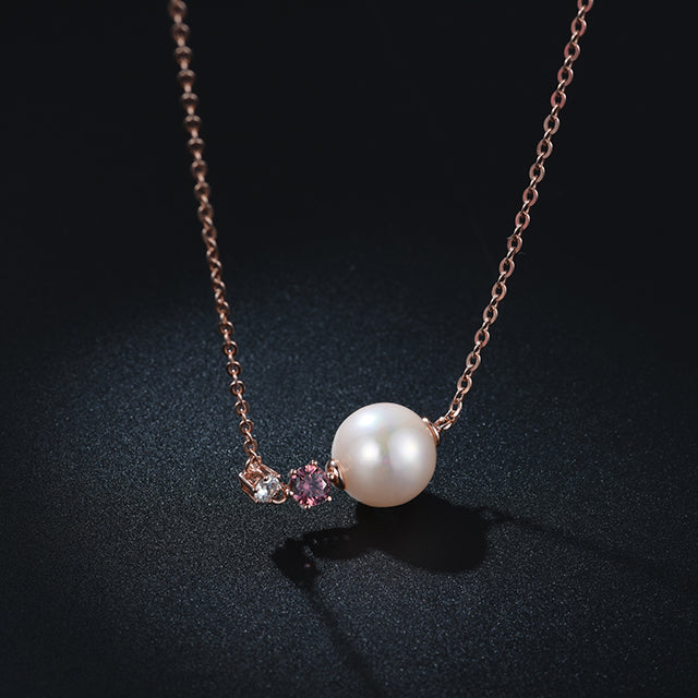 Sea Pearl Rose Gold Necklace - Rita jewelry