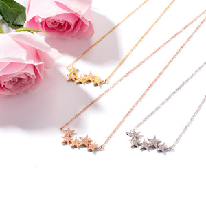Shining Five Star Necklace