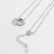Load image into Gallery viewer, 925 Sterling Silver Inlaid Zircon Heart Necklace

