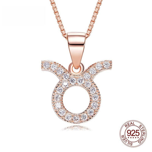Zodiac Rose Gold  Necklace - Rita Jewelry