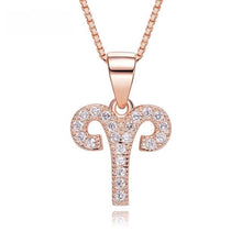 Load image into Gallery viewer, Zodiac Rose Gold  Necklace - Rita Jewelry
