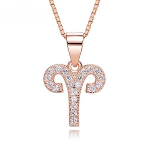 Zodiac Rose Gold  Necklace - Rita Jewelry