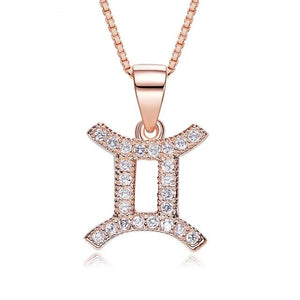 Zodiac Rose Gold  Necklace - Rita Jewelry
