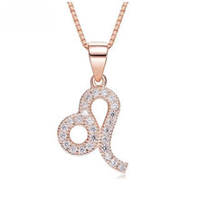 Load image into Gallery viewer, Zodiac Rose Gold  Necklace - Rita Jewelry
