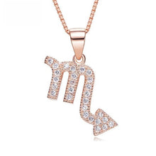 Load image into Gallery viewer, Zodiac Rose Gold  Necklace - Rita Jewelry
