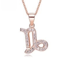 Load image into Gallery viewer, Zodiac Rose Gold  Necklace - Rita Jewelry
