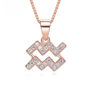 Zodiac Rose Gold  Necklace - Rita Jewelry