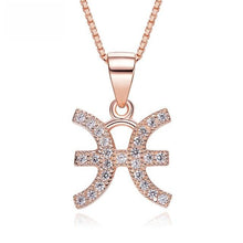 Load image into Gallery viewer, Zodiac Rose Gold  Necklace - Rita Jewelry
