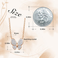 Load image into Gallery viewer, White Crystal Butterfly Jewelry Set
